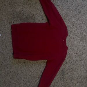 lululemon athletica Rich Red Crew Neck Sweater